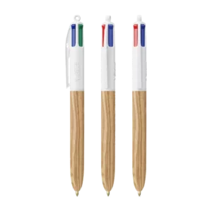 Stylo BIC® 4 Couleurs® Wood Style personnalisable