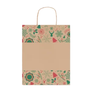Sac en papier cadeau moyen personnalisable Bao Medium