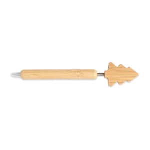 Stylo à bille sapin en bambou personnalisable Chrispen