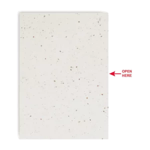 Carnet A5 couv. papier semence personnalisable Seed Book