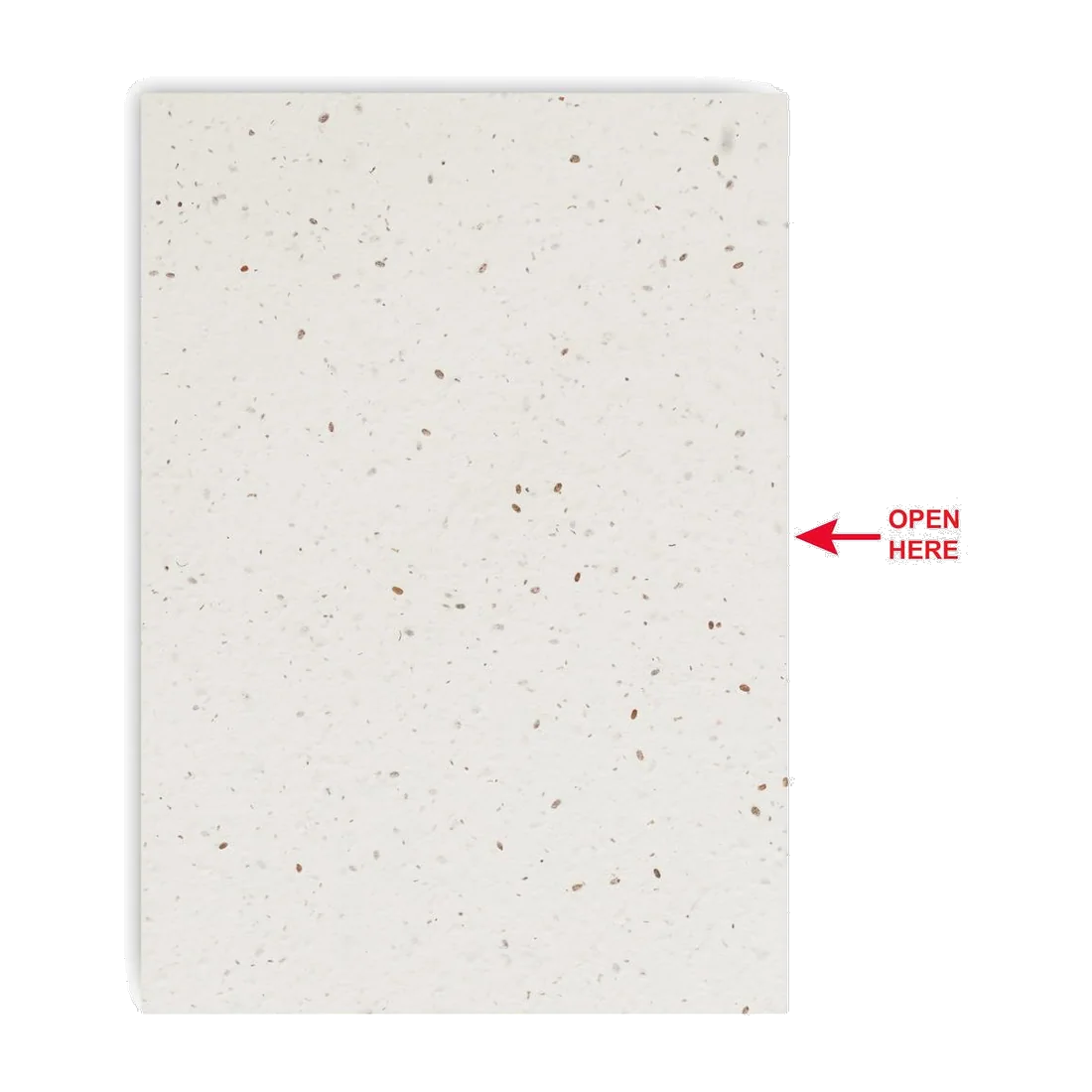 Carnet A5 couv. papier semence personnalisable Seed Book