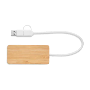 Hub USB 3 ports en bambou, customisable – Hubbam