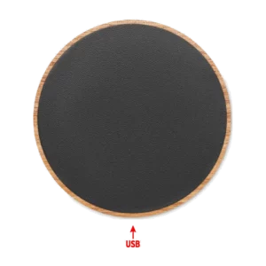 Chargeur sans fil en acacia 15W personnalisable Acawai