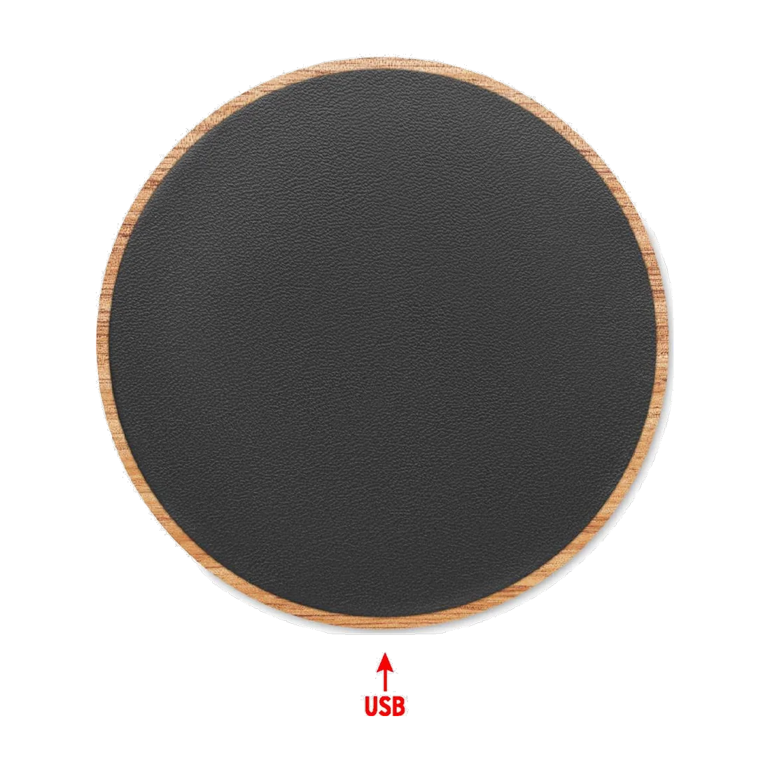 Chargeur sans fil en acacia 15W personnalisable Acawai