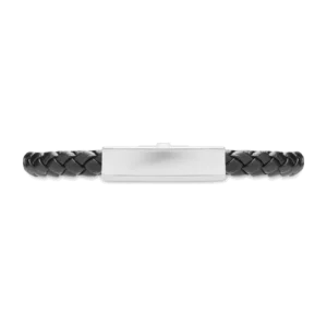 Bracelet tressé en simili cuir, customisable – Fauleti