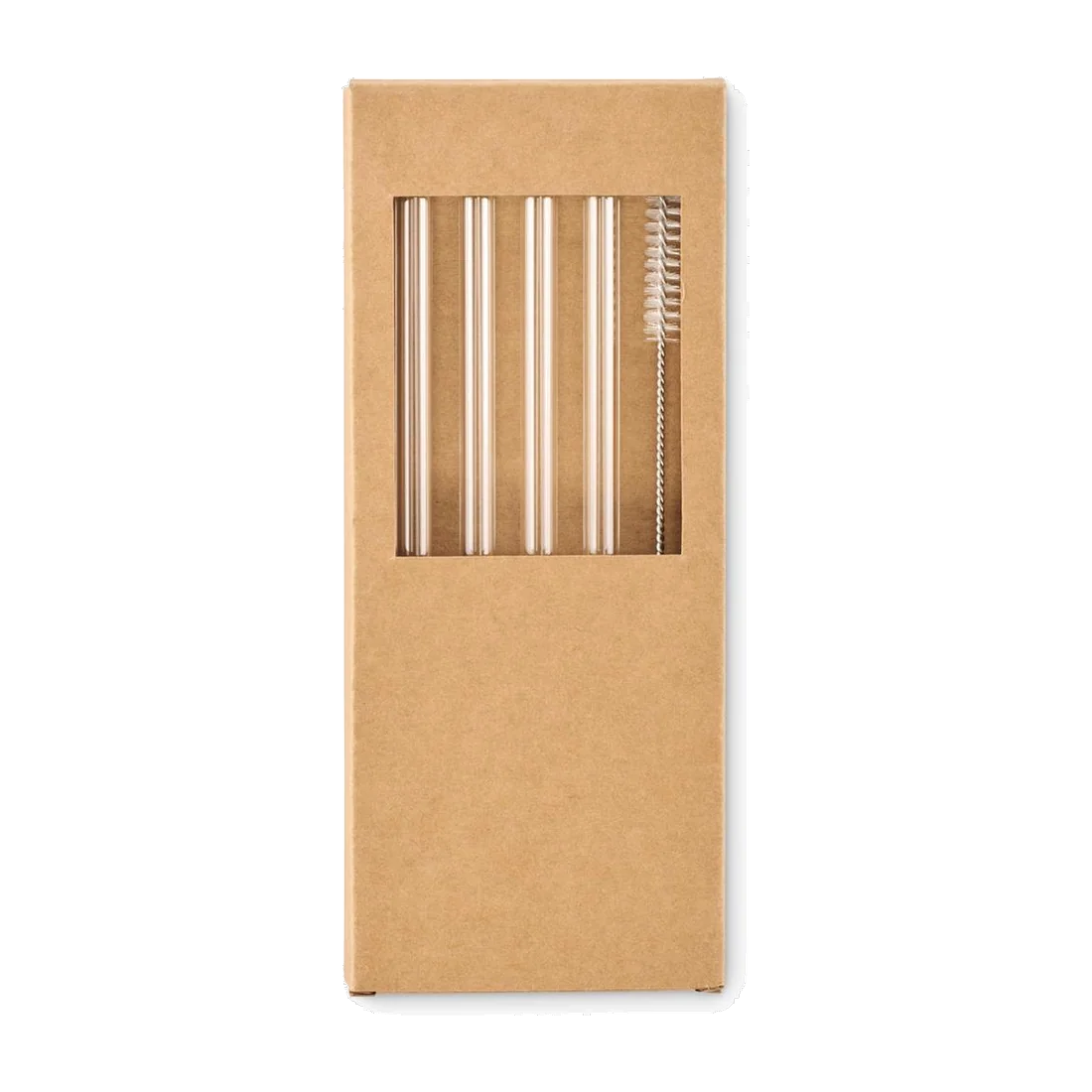 4 pailles verre réutilisables personnalisable Glaw