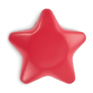 Étoile anti-stress en PU personnalisable Starly