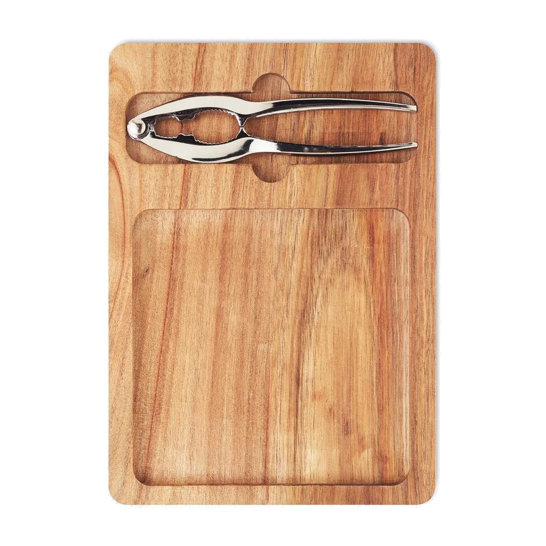 Set de casse-noix en acacia, customisable – Nutplate