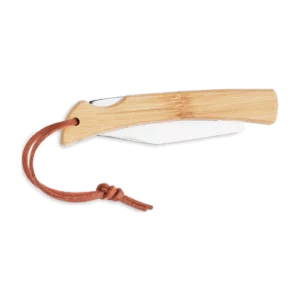Couteau pliable en bambou personnalisable Mansan