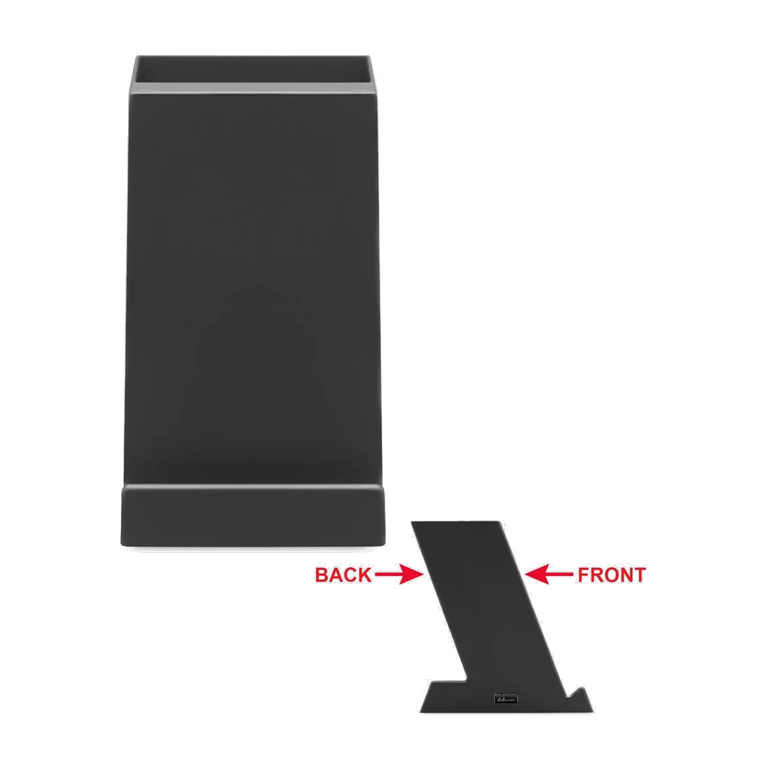 Chargeur sans fil 15W en ABS, customisable – Block