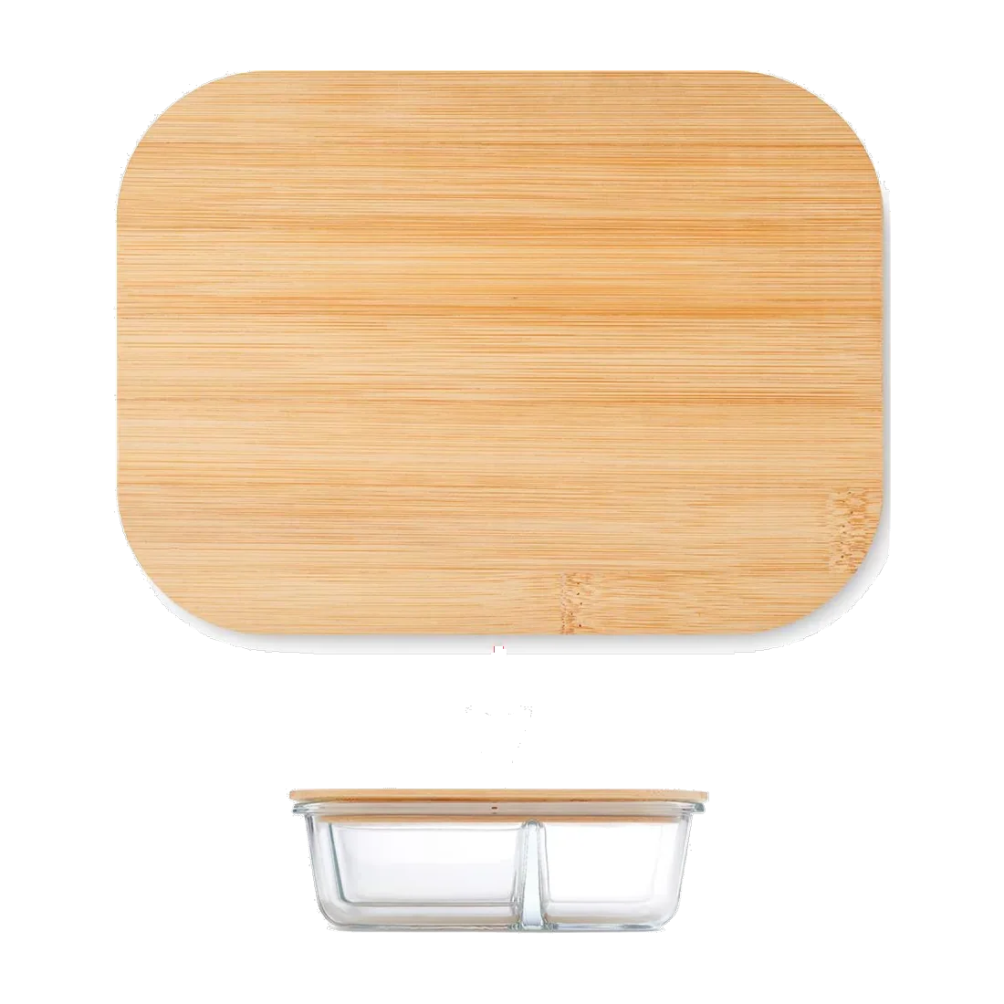 Lunchbox en verre et bambou, customisable – Tundra 3
