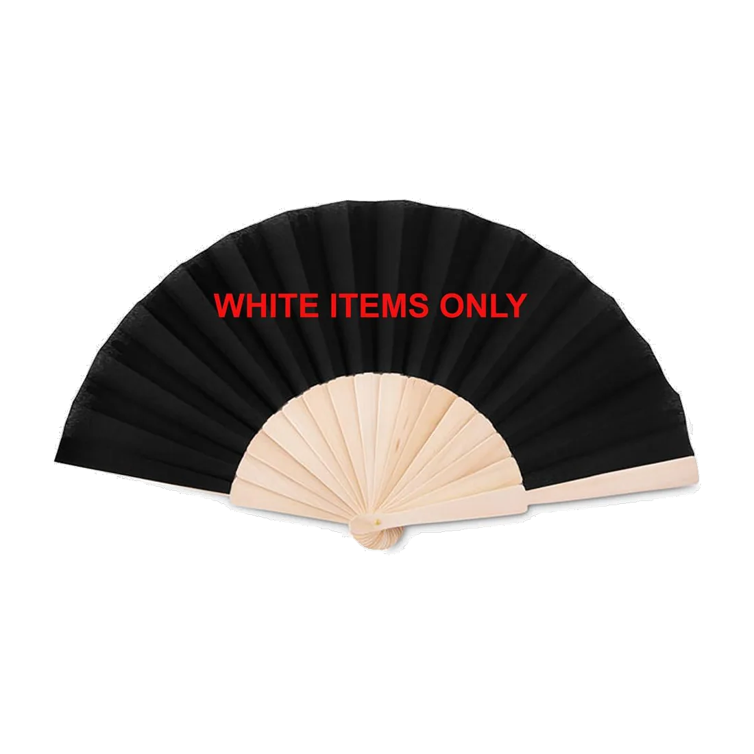 Eventail manuel personnalisable Fanny Wood