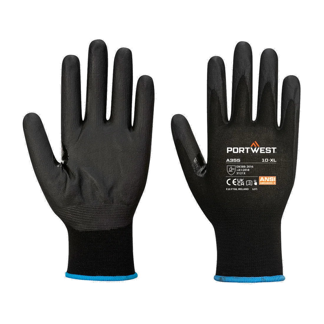 Gant pour écran tactile en mousse nitrile (Paquet de 12 paires) - NPR15 Portwest
