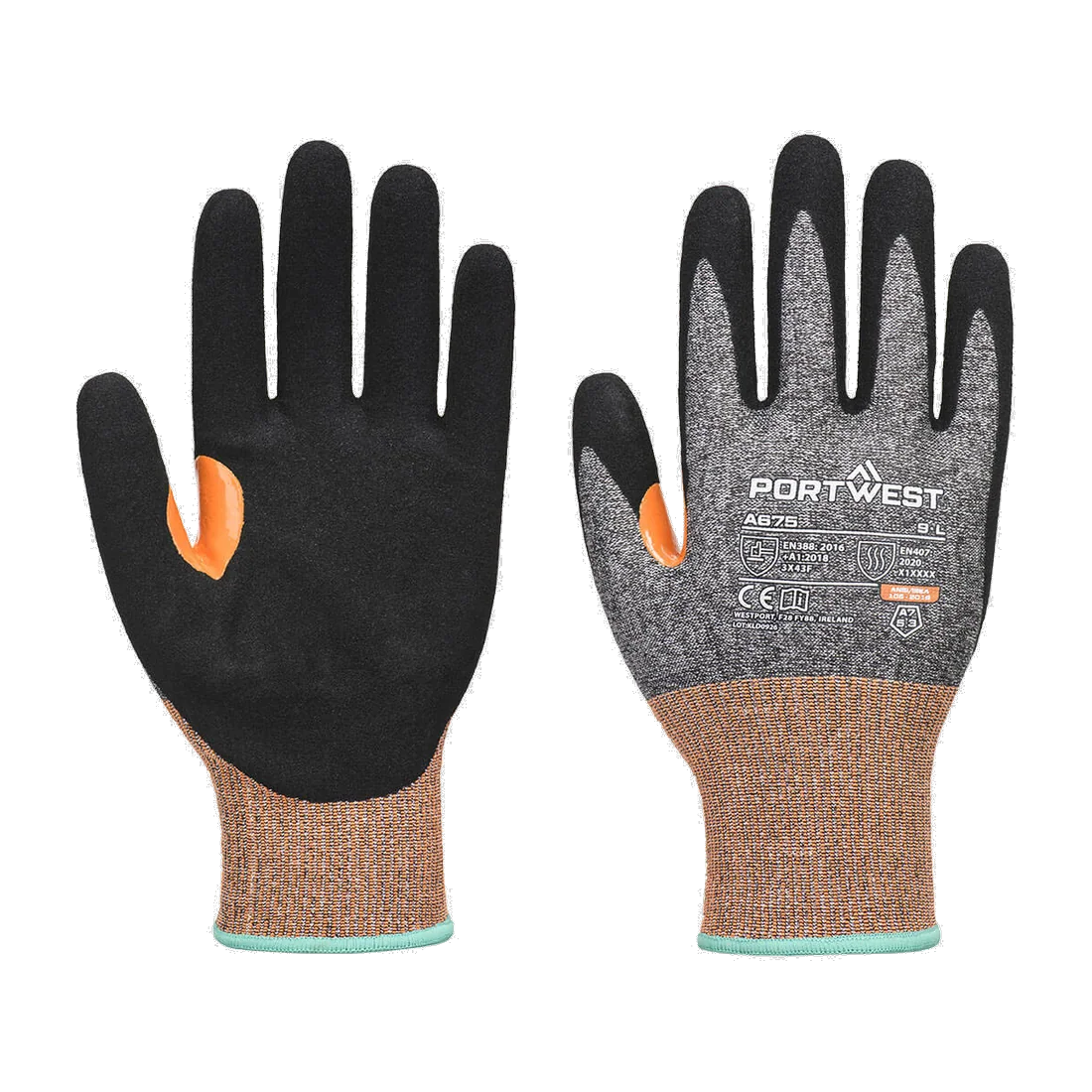CS Cut G18 Nitrile Sandy Glove A7 – Portwest