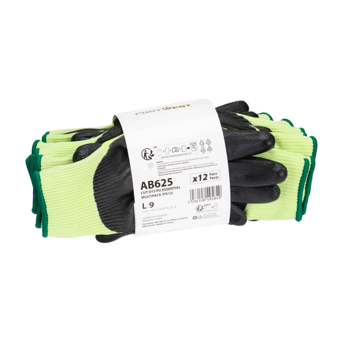 Gant coupure D13 PU Essential (12 paires) Portwest
