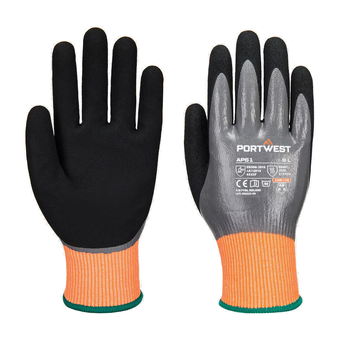 Gant anti-coupure F15 nitrile Aqua Portwest