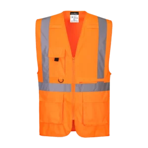 Hi-Vis Tablet Pocket Executive Vest, customisable – Portwest