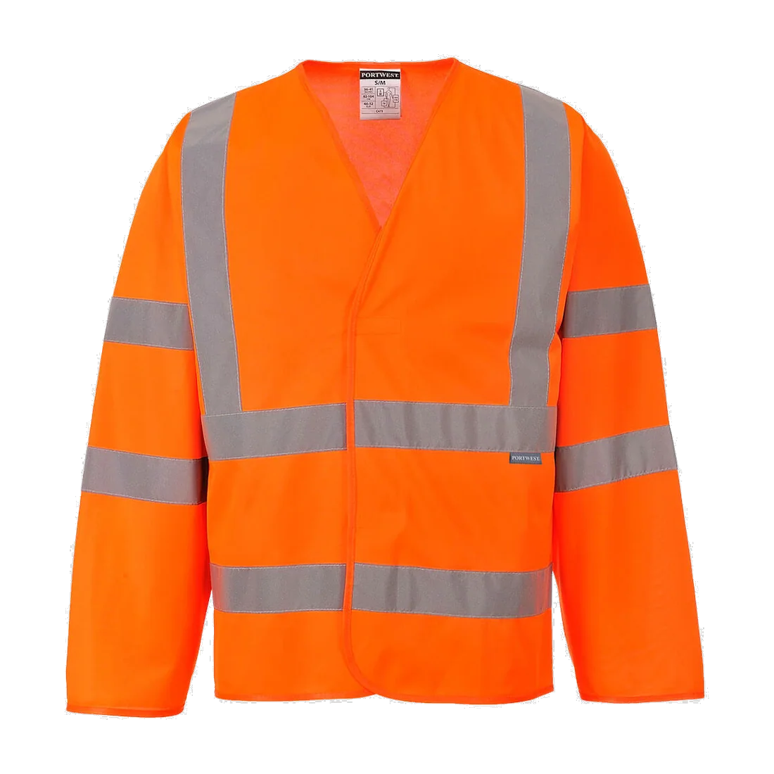 Gilet 2 bandes & baudrier manches longues personnalisable Portwest