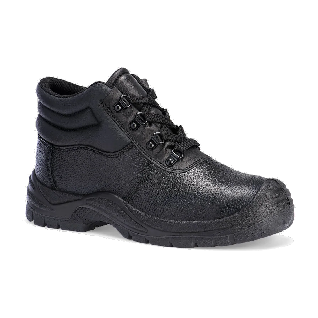 Botte mi-haute en cuir refendu avec embout en acier S1P FO SR Portwest