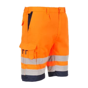 Short en poly-coton léger haute visibilité personnalisable Portwest