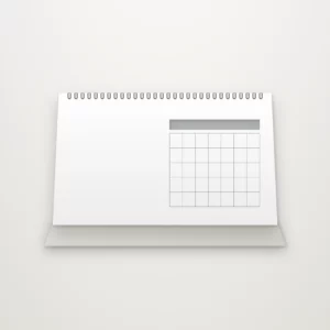 Custom desk calendar