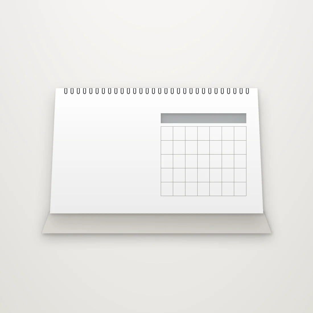 Custom desk calendar