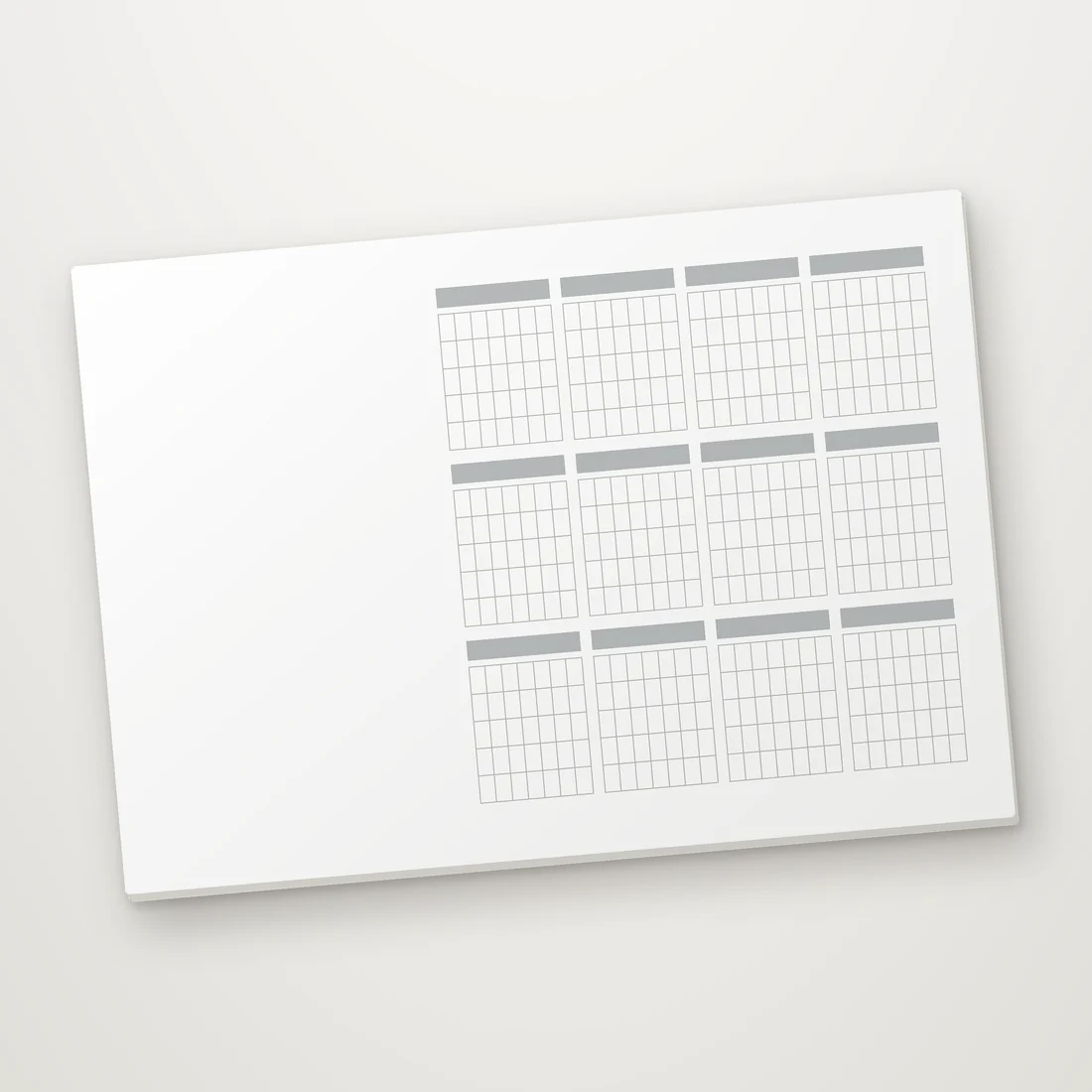 Custom desk pad calendar