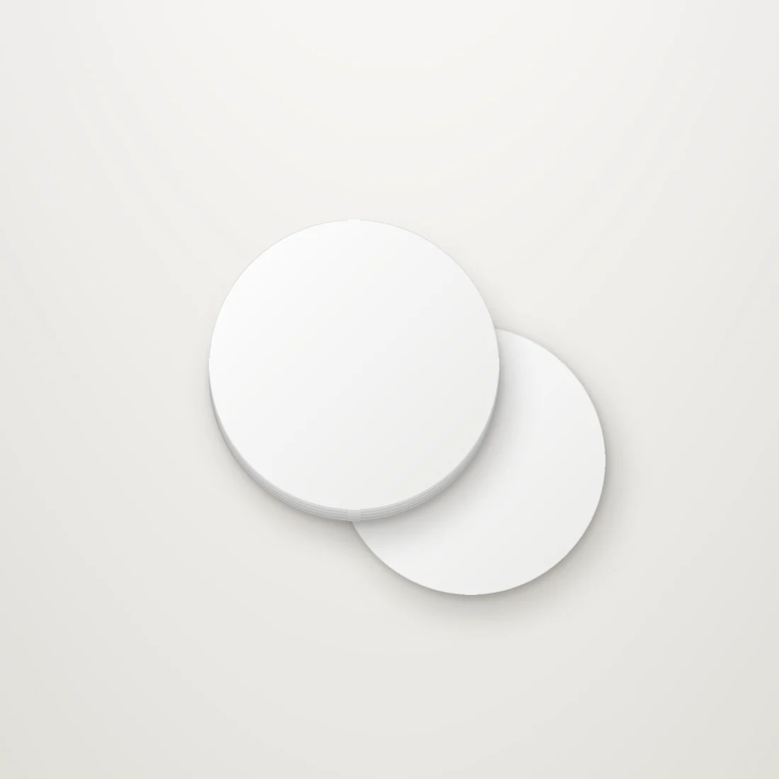 Custom round business card