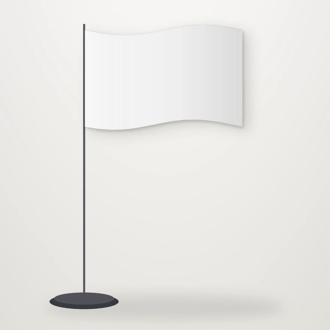 Custom flag on pole