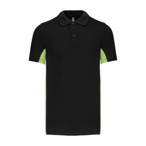 Polo piqué manches courtes bicolore homme personnalisable Kariban