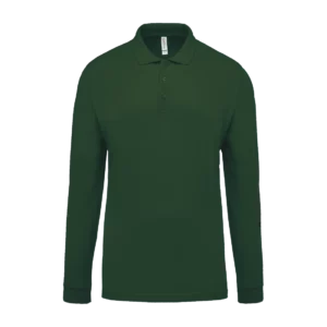 Polo piqué manches longues homme personnalisable Kariban