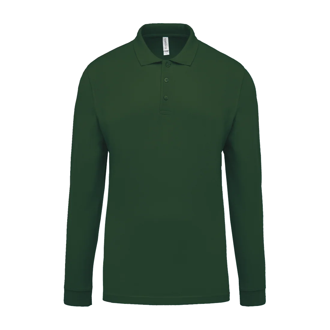 Polo piqué manches longues homme personnalisable Kariban