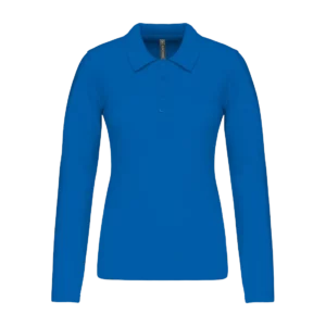 Polo piqué manches longues femme personnalisable Kariban