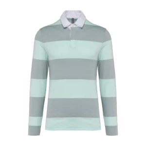 Polo rugby rayé manches longues unisexe personnalisable Kariban