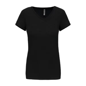 Ladies' V-neck short-sleeved t-shirt, customisable – Kariban