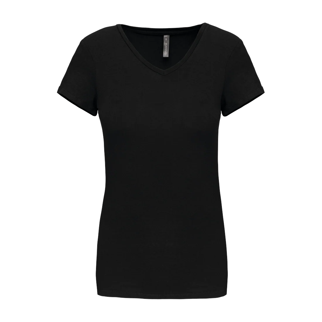 Ladies' V-neck short-sleeved t-shirt, customisable – Kariban