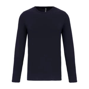 Men's long-sleeved Crew neck t-shirt, customisable – Kariban