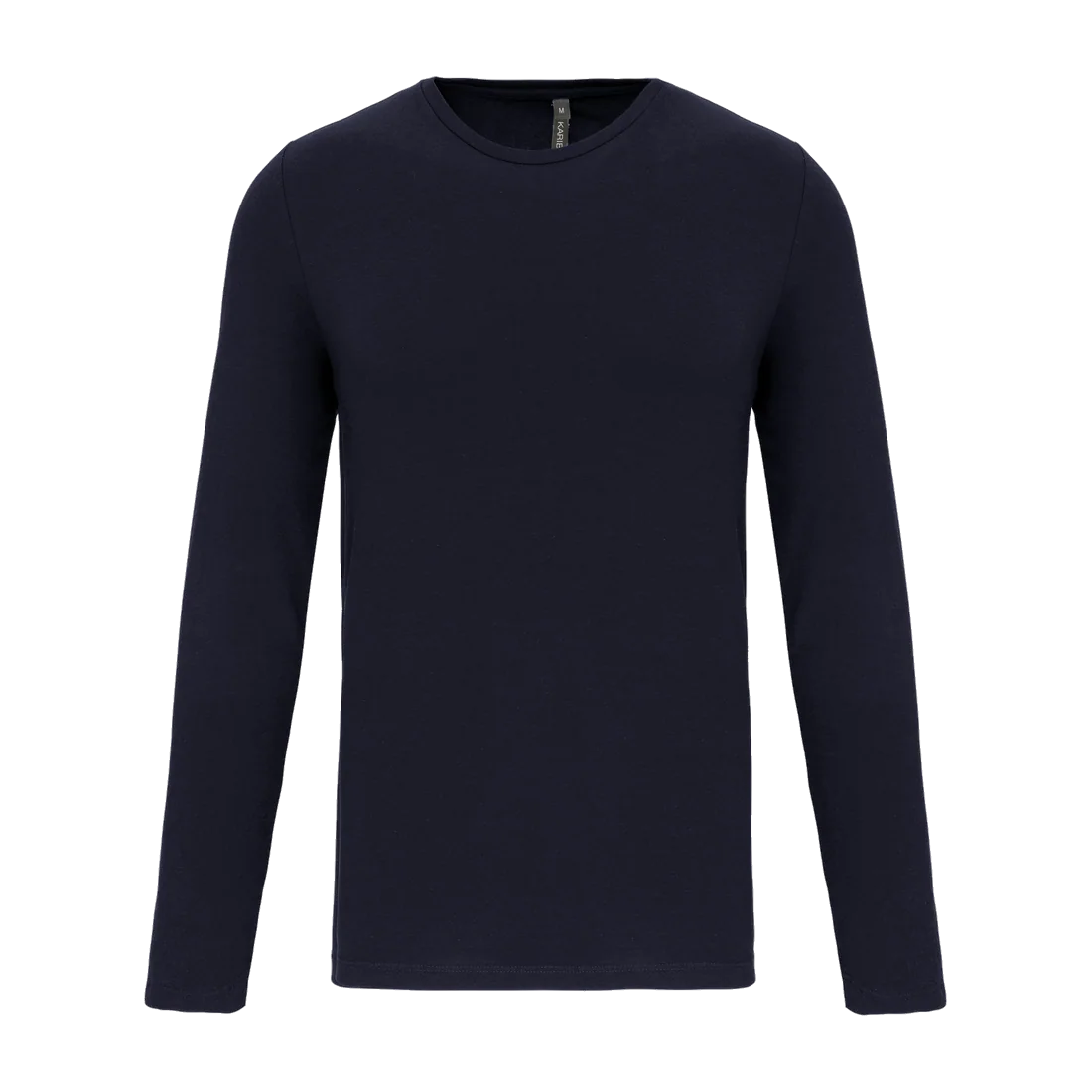 Men's long-sleeved Crew neck t-shirt, customisable – Kariban