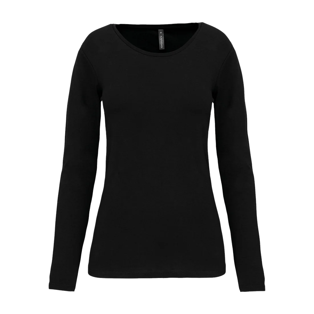 Ladies long-sleeved crew neck t-shirt, customisable – Kariban