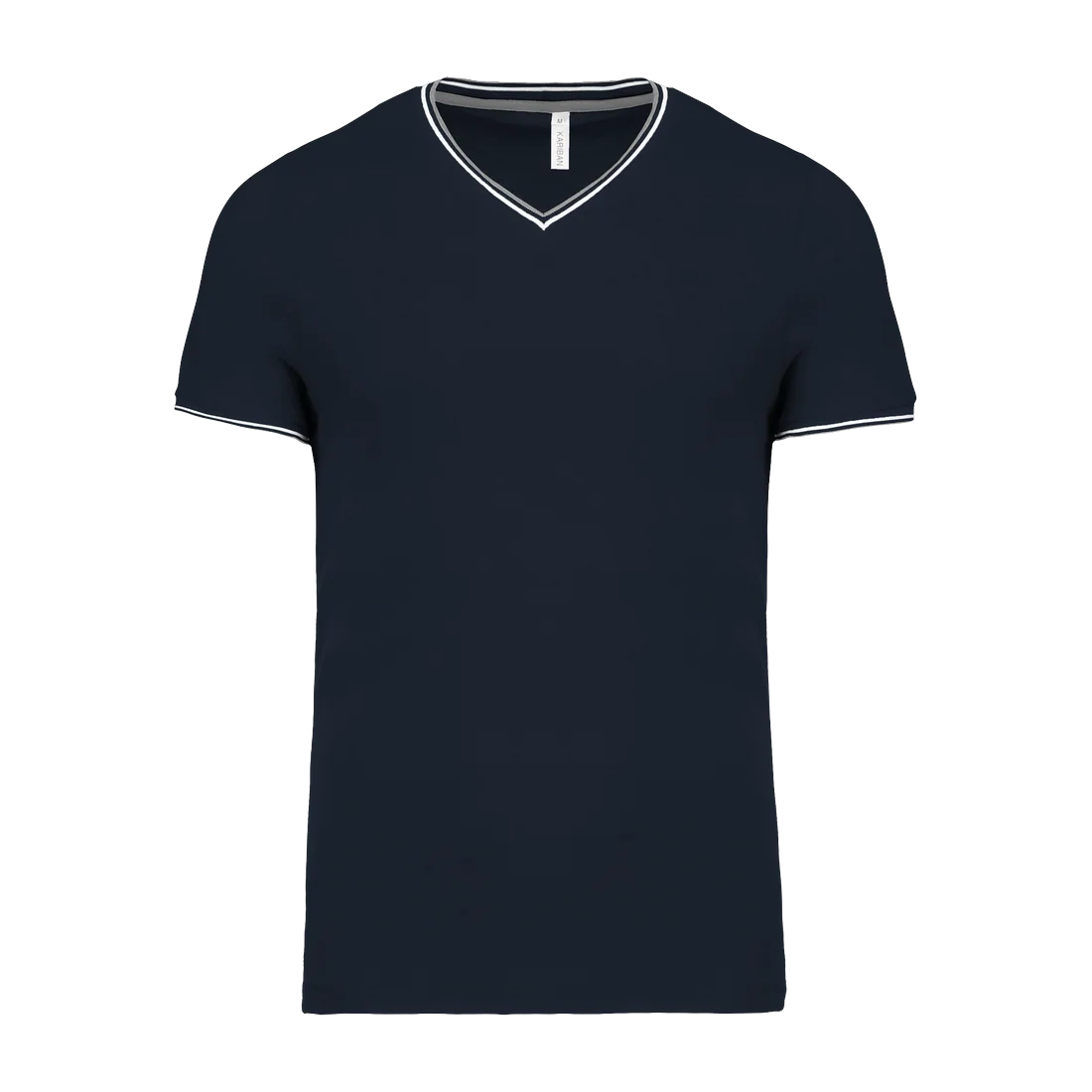 Men's piqué knit V-neck T-shirt, customisable – Kariban