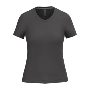 Ladies' short-sleeved V-neck T-shirt, customisable – Kariban
