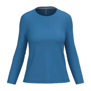 Ladies' long-sleeved crew neck T-shirt, customisable – Kariban