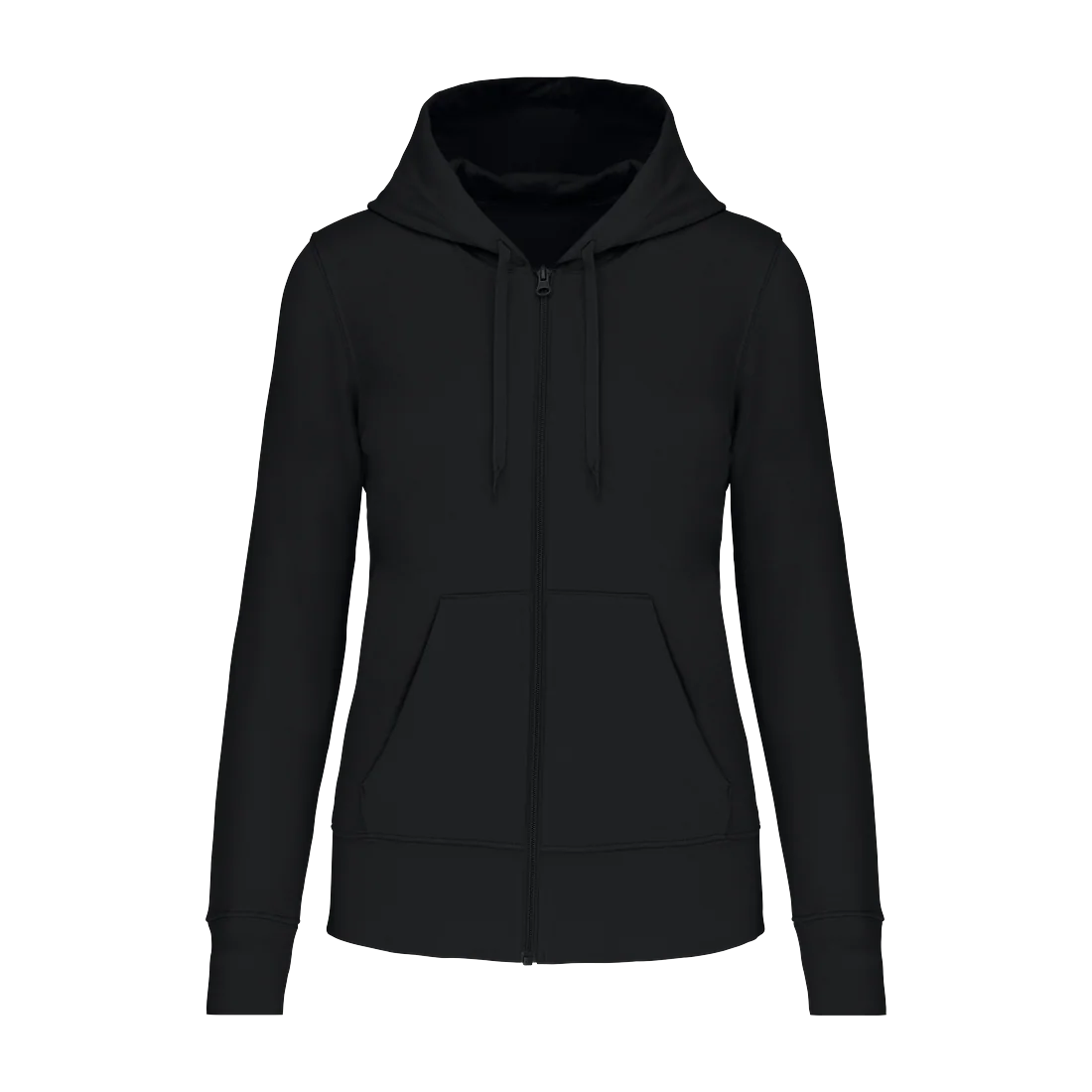 Sweat-shirt écoresponsable zippé à capuche femme personnalisable Kariban