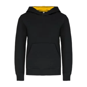 Sweat-shirt capuche contrastée enfant personnalisable Kariban