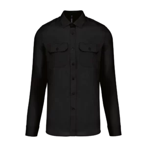 Men's long-sleeved pilot shirt, customisable – Kariban
