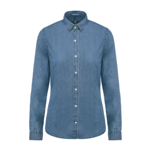 Ladies’ Denim shirt, customisable – Kariban