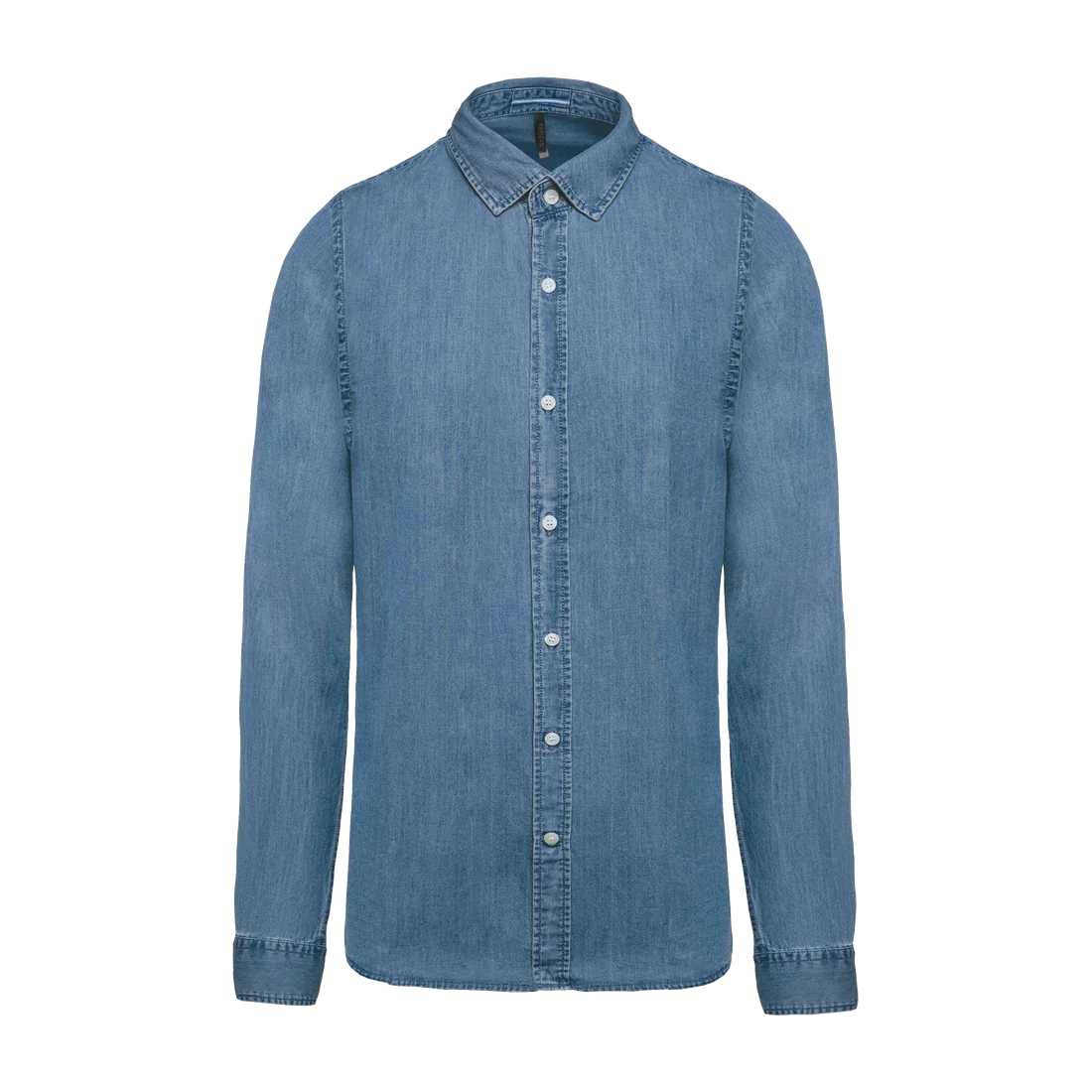 Men’s denim shirt, customisable – Kariban
