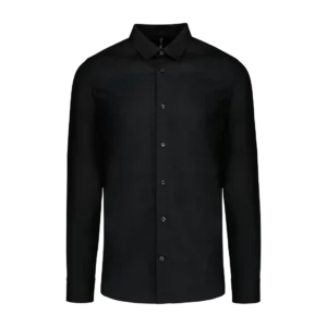 Men’s long-sleeved cotton poplin shirt, customisable – Kariban
