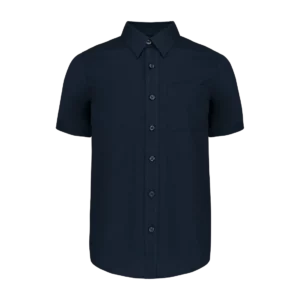 Kids' short-sleeved cotton poplin shirt, customisable – Kariban
