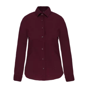 Ladies' long-sleeved stretch shirt, customisable – Kariban